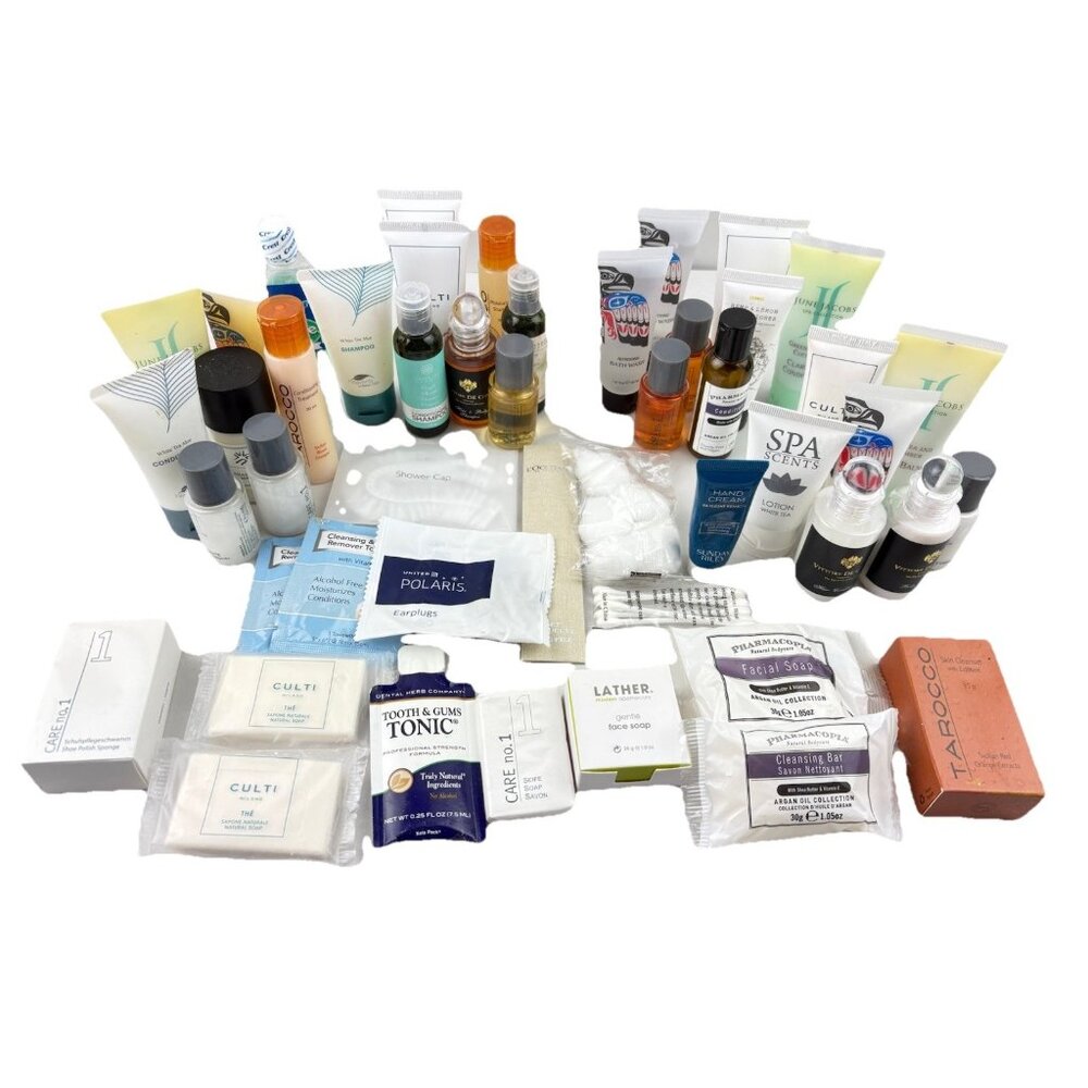 Travel Size Toiletries Lot Shampoo Conditioner Lotion Soap, Misc 3 lbs.